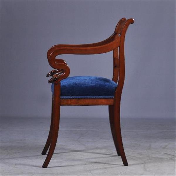 Grote foto antieke armstoelen stel van 2 hollandse biedermeier armstoelen bureaustoelen ca. 1825 no941151 antiek en kunst stoelen en banken