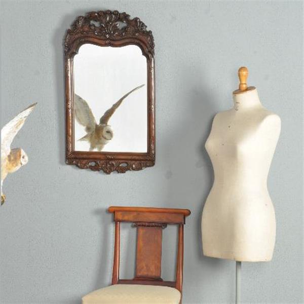 Grote foto antieke spiegel gestoken lijst met ruiven en bladeren ca. 1890 no.272159 antiek en kunst spiegels
