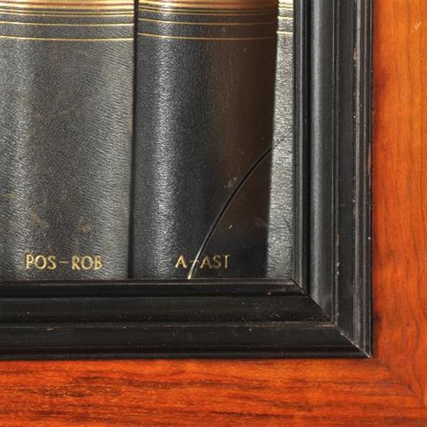 Grote foto antieke kast breakfront bibliotheekkast willem iii gesigneerd horrix gedateerd 1873 op zilveren me antiek en kunst stoelen en banken
