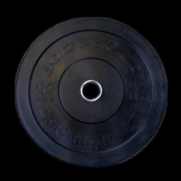 Grote foto body solid chicago extreme gekleurde olympische bumperplates 15 kg geel sport en fitness fitness