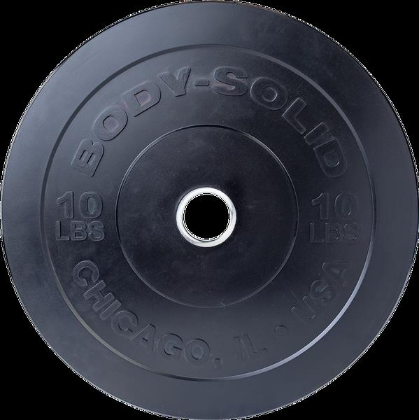 Grote foto body solid chicago extreme zwarte olympische bumperplates 25 kg sport en fitness fitness