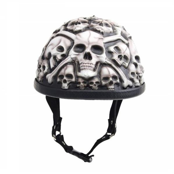 Grote foto white skulls helm motoren kleding