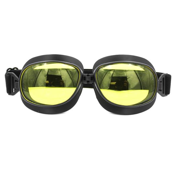 Grote foto crg zwarte vliegeniersbril glaskleur helder motoren kleding