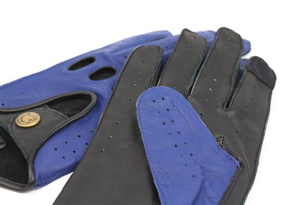 Grote foto gladiator racing leren autohandschoenen space blue motoren kleding