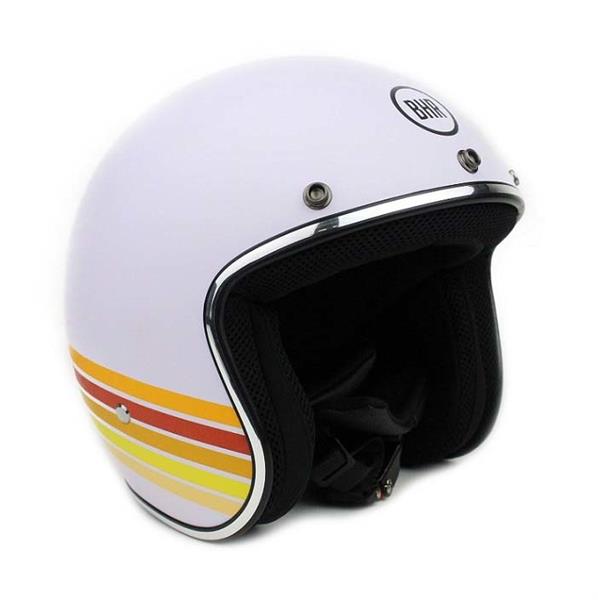 Grote foto bhr 811 vintage jethelm cool white motoren kleding