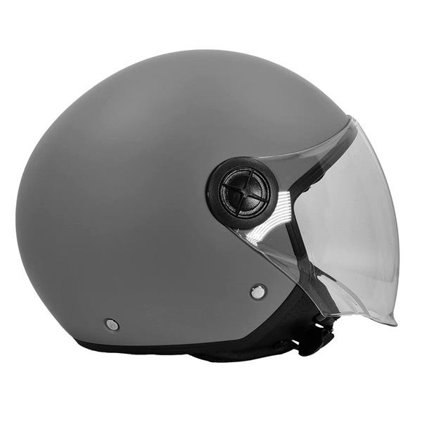 Grote foto bhr 832 minimal vespa helm mat grijs motoren kleding