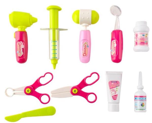 Grote foto doktersset met trolley roze medical play set roze kinderen en baby overige