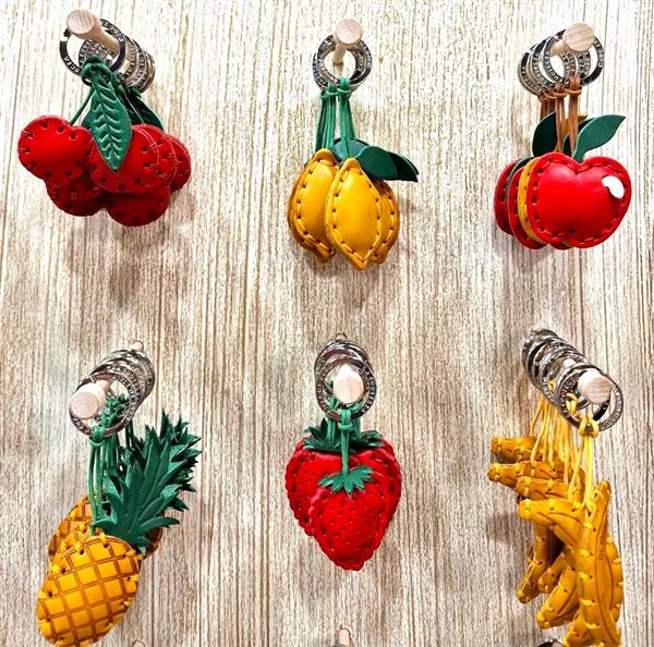Grote foto handgemaakte italiaans leren sleutelhanger citroen met marimarlo logo verzamelen overige verzamelingen