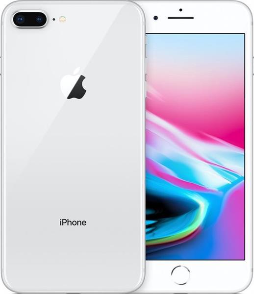 Grote foto apple iphone 8 plus 64gb 6 core 2 74ghz 5.5 inch 1920x1080 zilver garantie telecommunicatie apple iphone