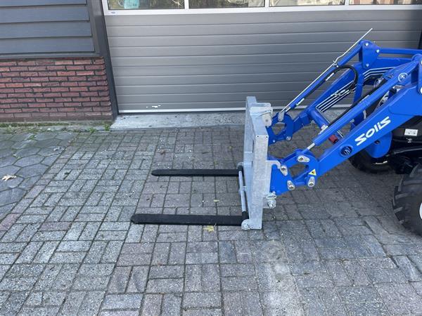 Grote foto combi palletdrager palletvork 750 kg verstelbaar voor 3 punt en voorlader solis farmtrac agrarisch tractor toebehoren