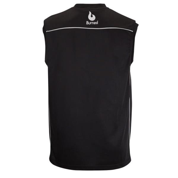 Grote foto burned enkelzijdig jersey zwart kledingmaat l sport en fitness basketbal