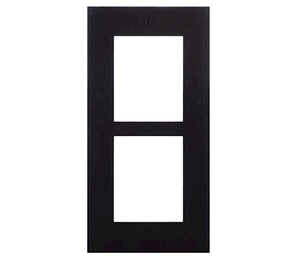 Grote foto 2n inbouw installatieframe met grootte 2 modules voor helios ip verso zwart audio tv en foto professionele video apparatuur