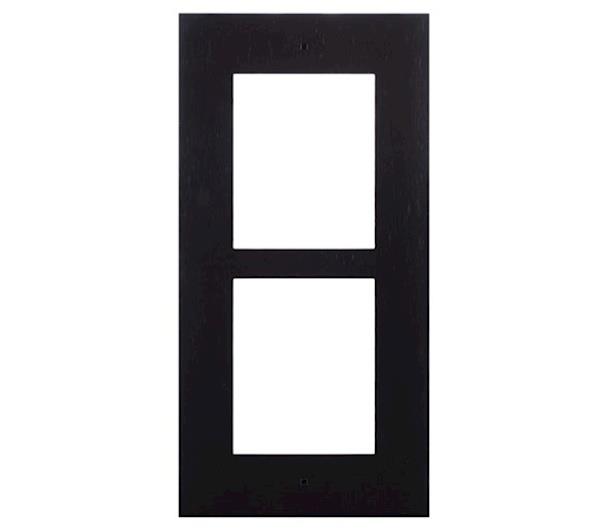 Grote foto 2n inbouw installatieframe met grootte 2 modules voor helios ip verso zwart audio tv en foto professionele video apparatuur