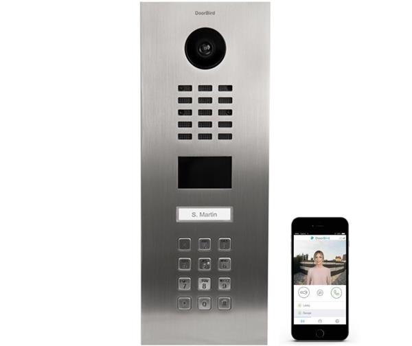 Grote foto doorbird ip intercom d2101kv rvs v2a 1 drukknop codepaneel doorbird ip intercom d2101kv rvs 1 dru audio tv en foto professionele video apparatuur