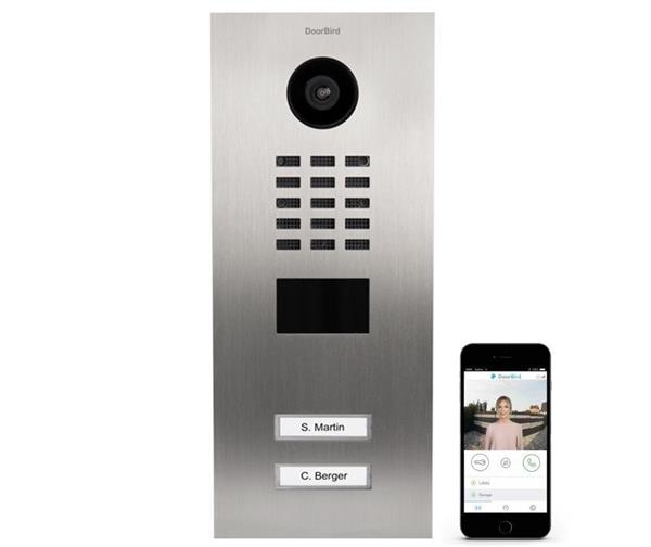 Grote foto doorbird ip intercom d2102v rvs v2a 2 drukknoppen doorbird ip intercom d2102v rvs v2a 2 drukknoppe audio tv en foto professionele video apparatuur