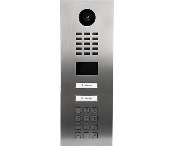 Grote foto doorbird ip intercom d2102kv rvs v2a 2 drukknoppen codepaneel doorbird ip intercom d2102kv rvs v2a audio tv en foto professionele video apparatuur