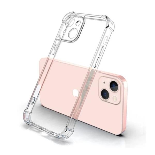 Grote foto iphone 15 plus transparant bumper hoesje flexibel silicoon case cover hydrogel helder telecommunicatie mobieltjes