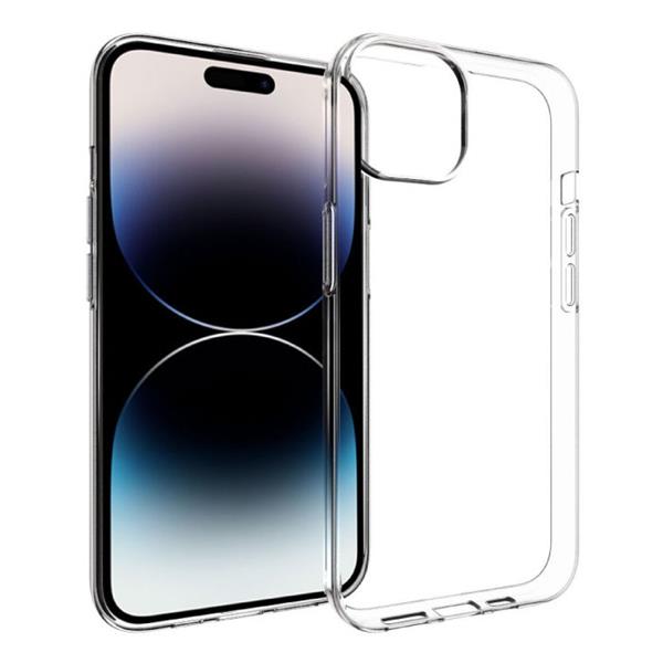 Grote foto iphone 15 plus transparant hoesje flexibel silicoon case cover hydrogel helder telecommunicatie mobieltjes