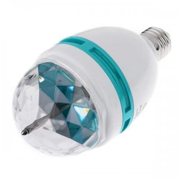 Grote foto led e27 3w rgb draaiende roterende lamp disco licht huis en inrichting overige