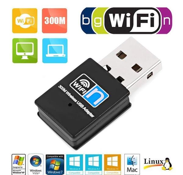 Grote foto wifi mini usb dongle adapter ontvanger 300mbps netwerk cd computers en software overige computers en software