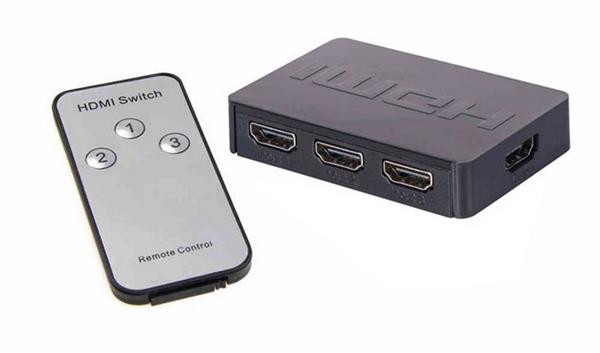 Grote foto 4 poort hdmi switch splitter hub verdeler afstandsbediening audio tv en foto onderdelen en accessoires