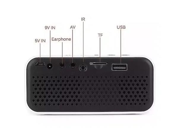 Grote foto mini beamer projector full hd led hdmi vga usb sd 1080p zwart audio tv en foto videoprojectoren