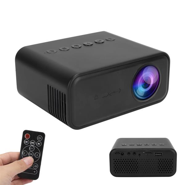 Grote foto mini beamer projector full hd led hdmi vga usb sd 1080p zwart audio tv en foto videoprojectoren