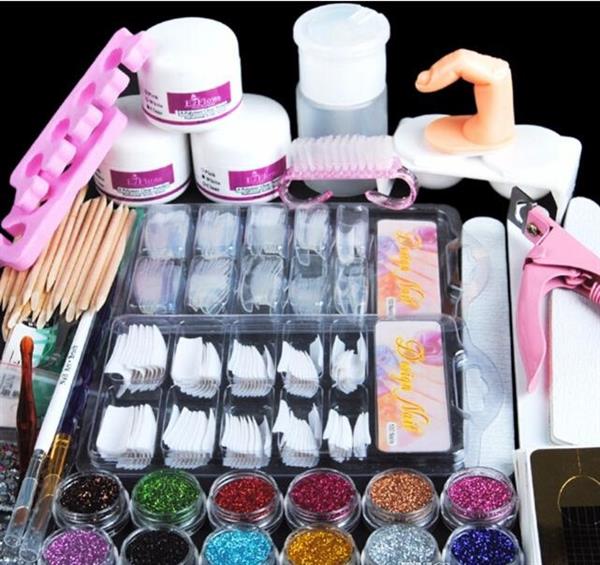 Grote foto nep nagels acryl nagel kit set gel startpakket nepnagels manicure gel beauty en gezondheid lichaamsverzorging