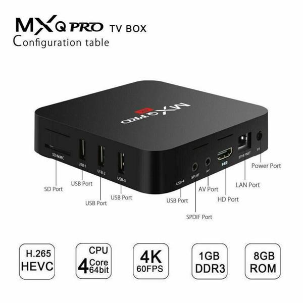 Grote foto mxq pro android 12 tv box mediaspeler 4k 1 8gb 2024 smart audio tv en foto algemeen