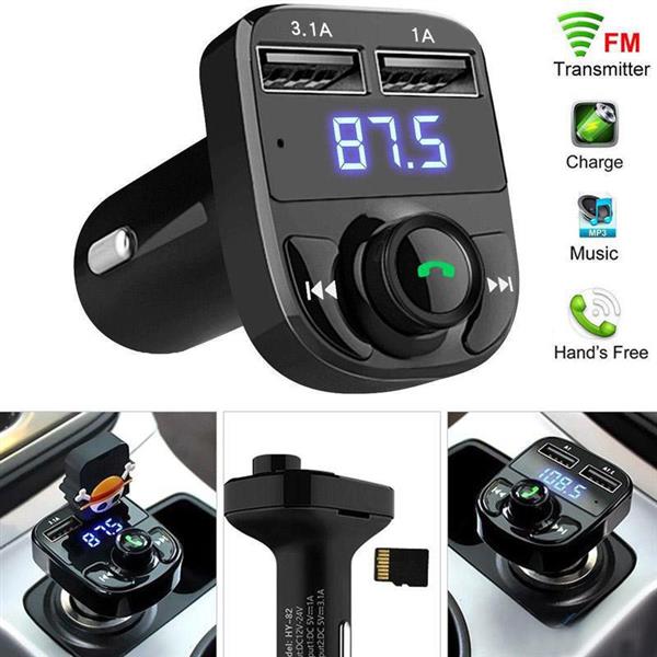 Grote foto fm transmitter draadloos bluetooth 2x usb sd carkit auto auto onderdelen autoradio