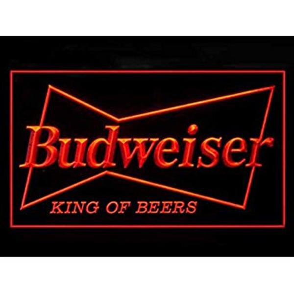 Grote foto budweiser neon bord lamp led cafe verlichting reclame lichtbak huis en inrichting overige