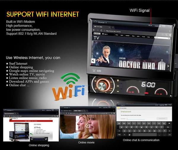 Grote foto klapscherm carplay 1 din autoradio navigatie wifi android 13 camera auto onderdelen navigatie systemen en cd