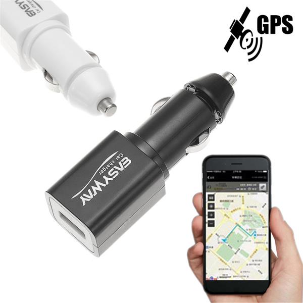 Grote foto gps gsm tracker auto usb autolader klein gprs volgsysteem tracking zwart auto onderdelen overige auto onderdelen