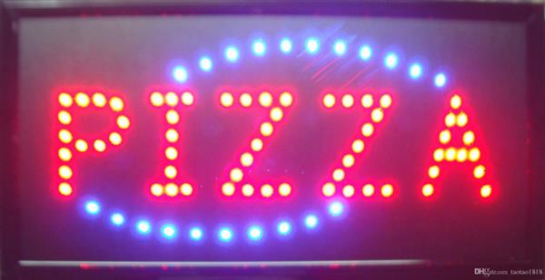 Grote foto pizza led bord lamp verlichting lichtbak reclamebord b4 huis en inrichting overige