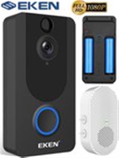 Grote foto wifi deurbel intercom video camera deur bel ring eufy eken v7 app doe het zelf en verbouw inbraaksystemen