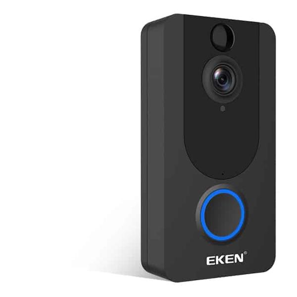 Grote foto wifi deurbel intercom video camera deur bel ring eufy eken v7 app doe het zelf en verbouw inbraaksystemen