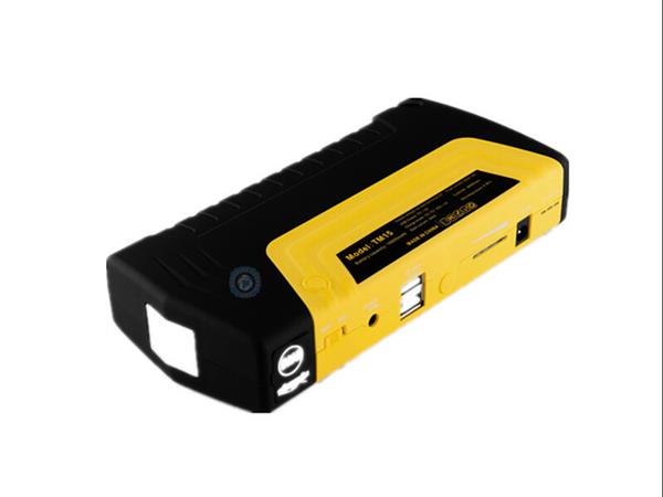 Grote foto jumpstarter jump starter powerbank starthulp auto motor scooter geel auto onderdelen overige auto onderdelen