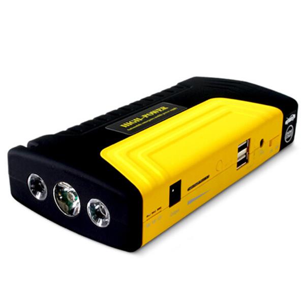 Grote foto jumpstarter jump starter powerbank starthulp auto motor scooter geel auto onderdelen overige auto onderdelen