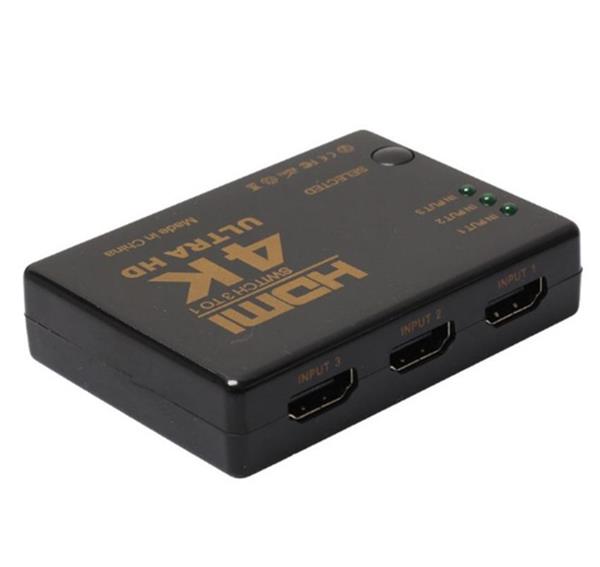 Grote foto 4k hdmi splitter verdeler 3x ingang switch hub afstandsbediening audio tv en foto onderdelen en accessoires