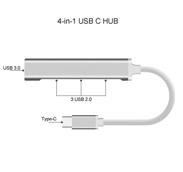 Grote foto adapter laptop usb c hub usb 2.0 3.0 splitter macbook pro air computers en software overige computers en software