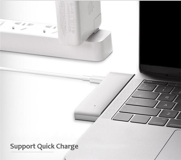 Grote foto usb c usb c adapter hub macbok pro air 2.0 3.0 microsd 6 poorten computers en software overige computers en software