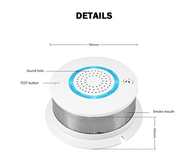 Grote foto wifi rook warmte melder rookmelder hittemelder app draadloos doe het zelf en verbouw inbraaksystemen