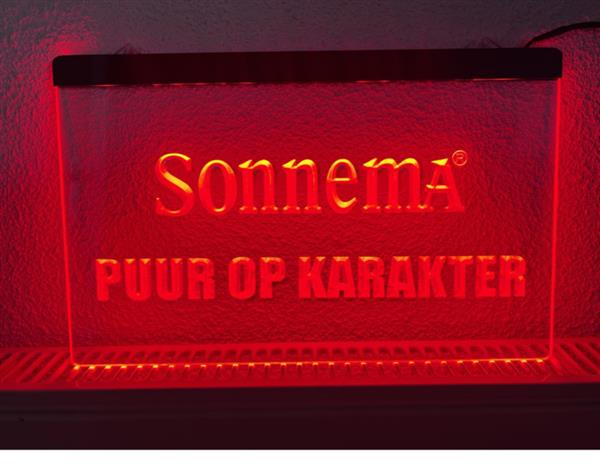 Grote foto sonnema neon bord lamp led verlichting reclame lichtbak bier 1 huis en inrichting overige