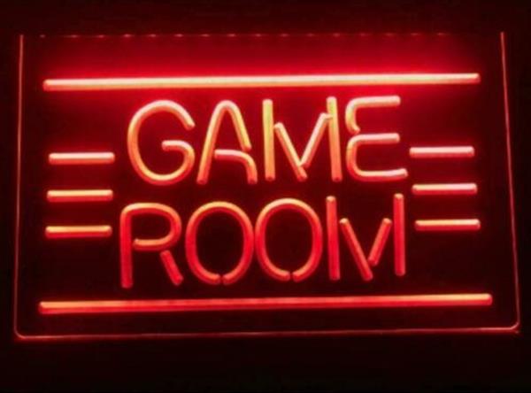 Grote foto game room neon bord lamp led verlichting reclame lichtbak rood huis en inrichting overige