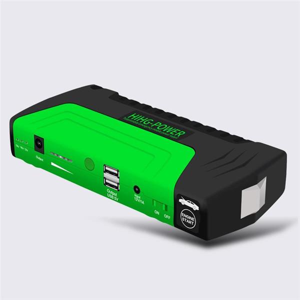 Grote foto jumpstarter acculader powerbank starthulp auto motor scooter groen auto onderdelen overige auto onderdelen