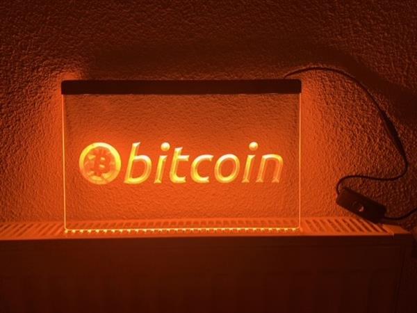 Grote foto bitcoin crypto neon bord lamp led verlichting reclame lichtbak huis en inrichting overige