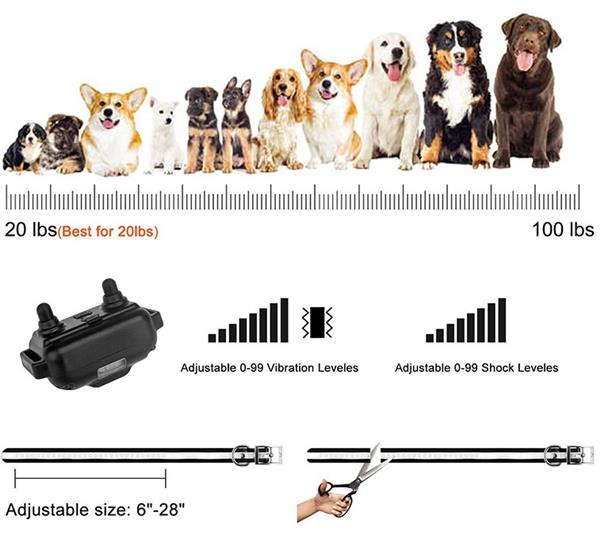 Grote foto anti blaf blafband antiblafband hond antiblaf halsband zwart dieren en toebehoren toebehoren