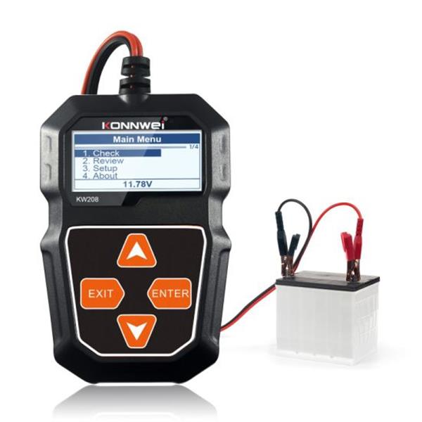 Grote foto batterij accu tester auto motor accutester uitlezen 12v 12volt auto onderdelen accessoire delen