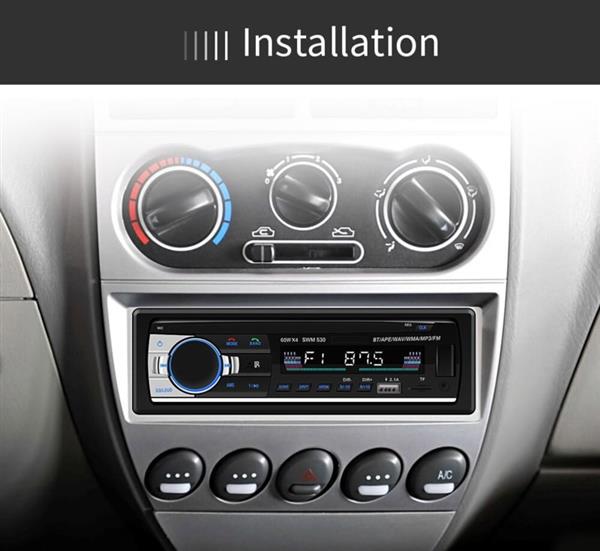 Grote foto autoradio auto radio 1din 1 din bluetooth 2x usb aux fm sd auto onderdelen autoradio