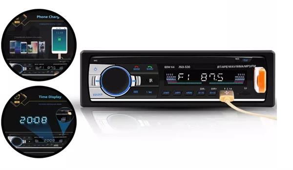 Grote foto autoradio auto radio 1din 1 din bluetooth 2x usb aux fm sd auto onderdelen autoradio